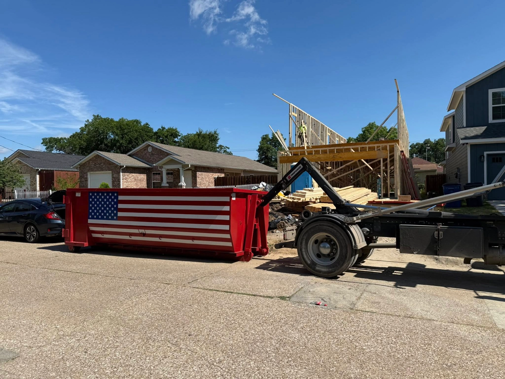 Dallas Dumpster Rental Construction Site